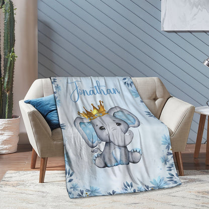 Custom Name Personalized Blanket for Girls Boys