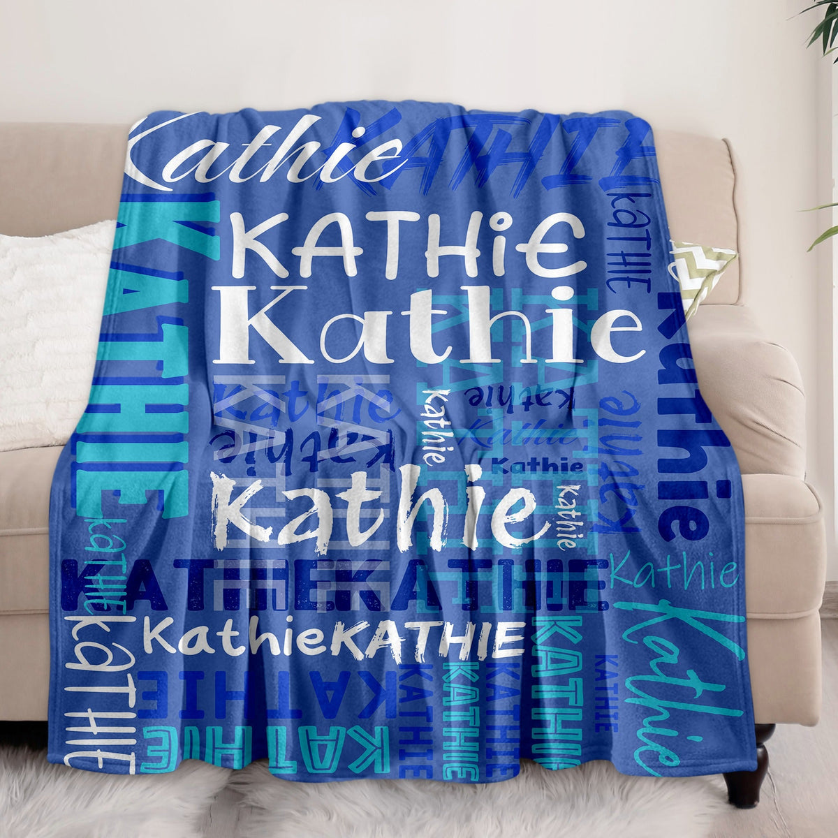 Blanket Personalized Flannel Throw Blanket for Son Daughter