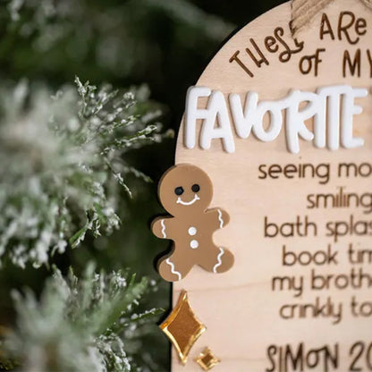 Few Of My Favorite Things Ornament, Personalized Kids Keepsake Ornament