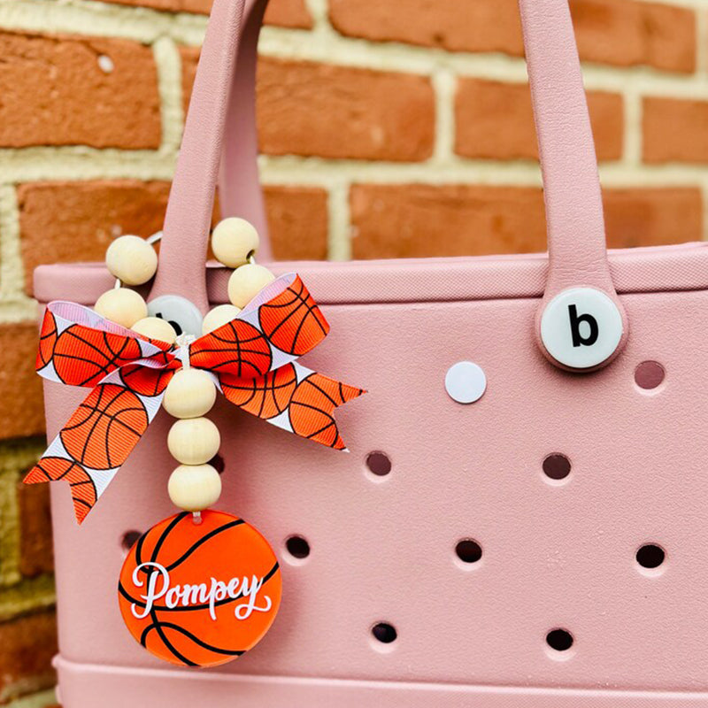 Basketball Baseball Softbal Bag Charm, ANY SPORT CHARM