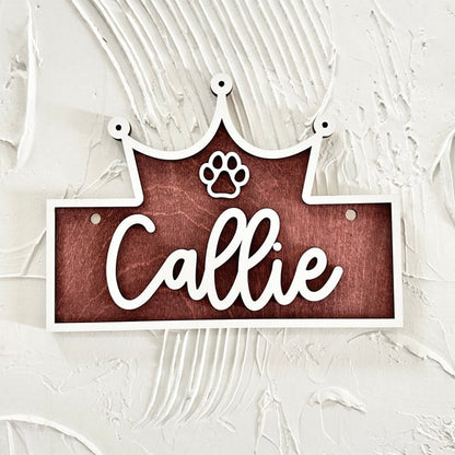 Personalized Crate Sign, Custom Dog Decor