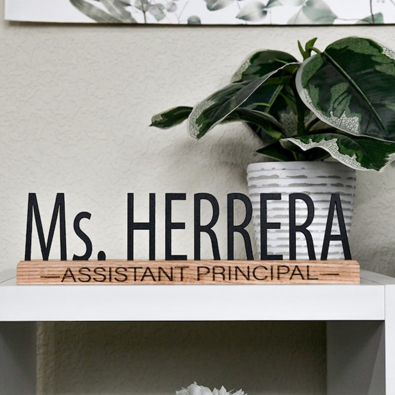 Desk Name Plate for Teacher, Principal, Executive