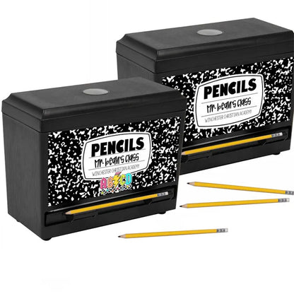 Personalized Teacher Pencil Dispenser with or without dispenser