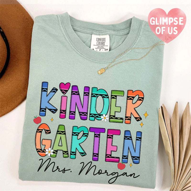 Custom Second Grade Teacher Shirt, Comfort Colors 2nd Grade Teacher Name Shirt