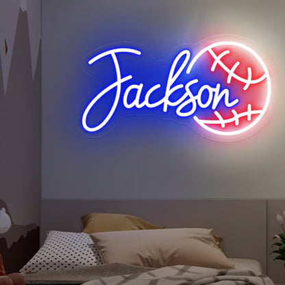 Custom Soccer Name Neon Sign, Football Neon Sign