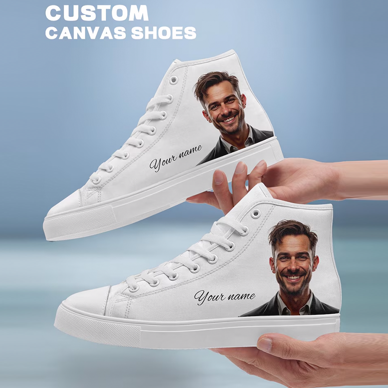 Custom High Top Sneakers: Personalized Photo Canvas Shoes