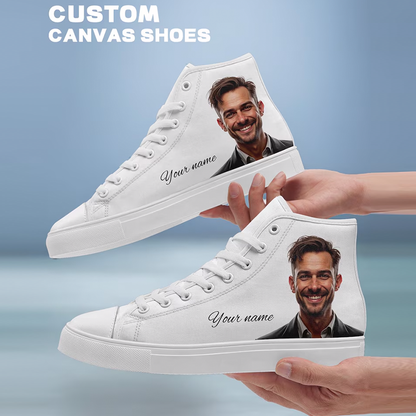 Custom High Top Sneakers: Personalized Photo Canvas Shoes
