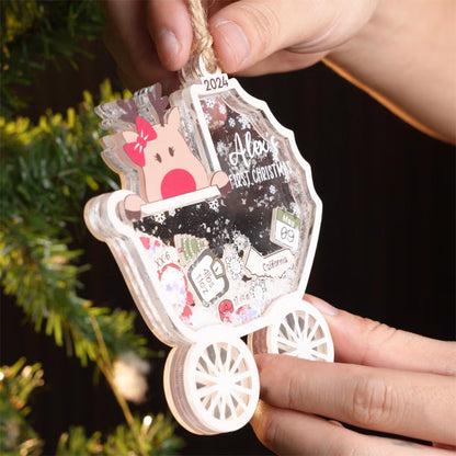 Personalized Babys First Christmas Ornament 2025, Custom New Baby Gift