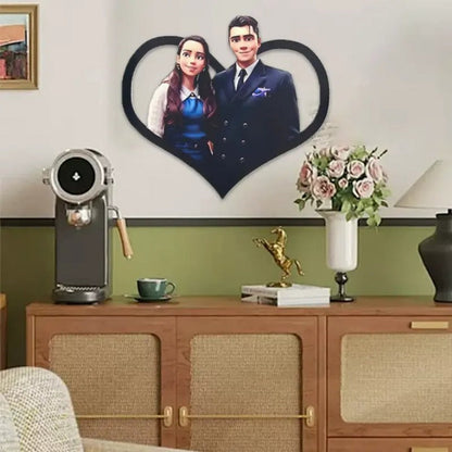 Custom Couple Pixar Style 3D photo frame,Cartoon Portrait Photo