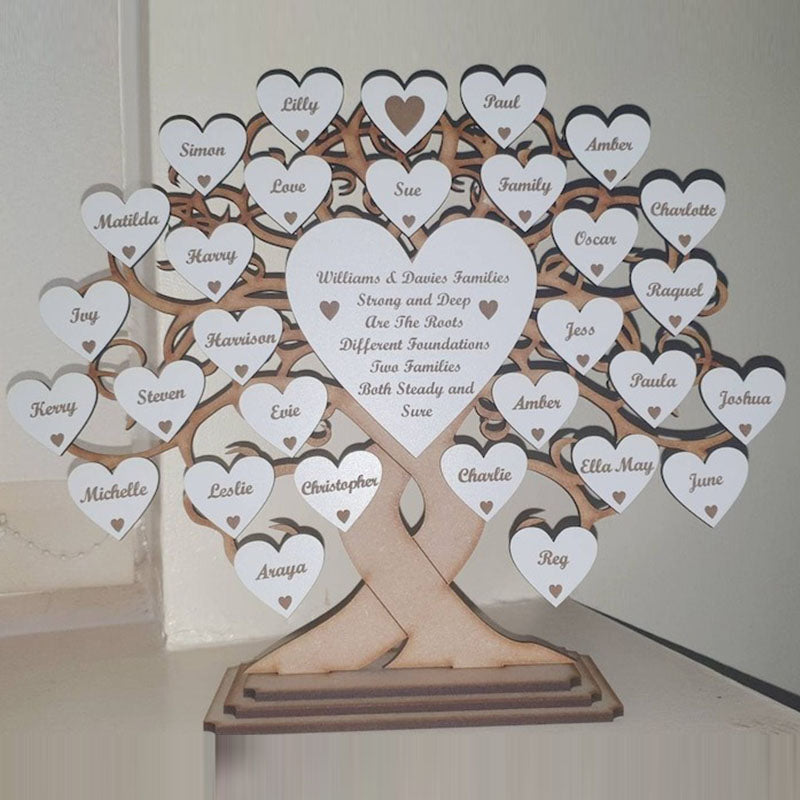 Personalised Family Tree Mothers Day Gift for Anniversary