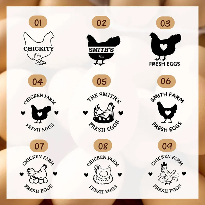 Custom Egg Stamp, Personalised Eggs Stamp