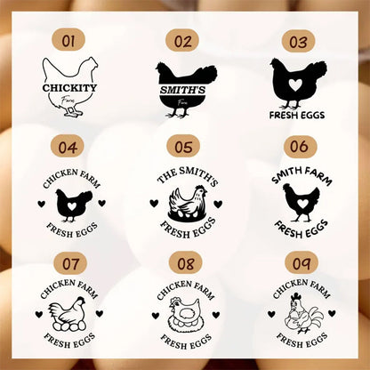 Custom Egg Stamp, Personalised Eggs Stamp