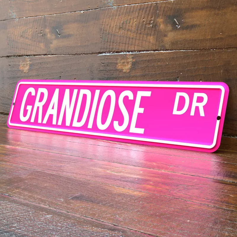 Personalized 4x18 Inch Street Sign