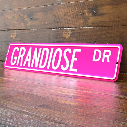 Personalized 4x18 Inch Street Sign