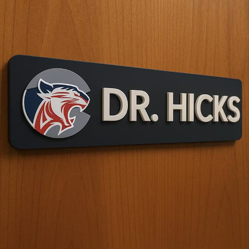 Custom Office Name Plate