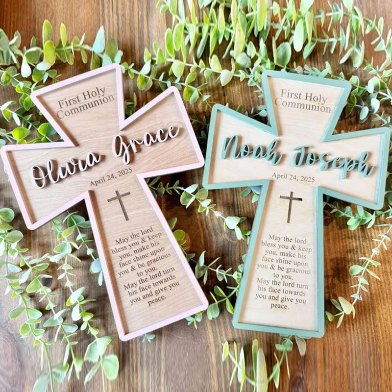 Personalized First Holy Communion Cross | Holy Communion Gift