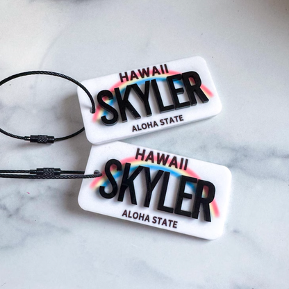 License Plate Keychain | Custom License Plate
