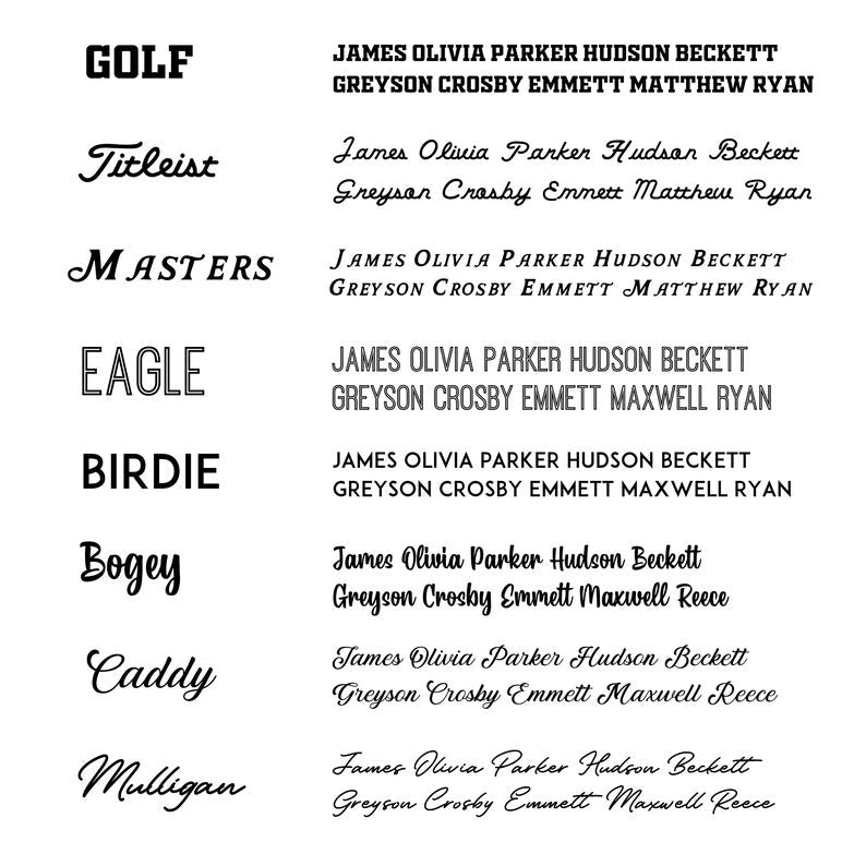 Personalized Golf Ball Name Sign for Golf Theme Room Sports