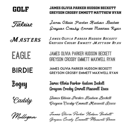 Personalized Golf Ball Name Sign for Golf Theme Room Sports