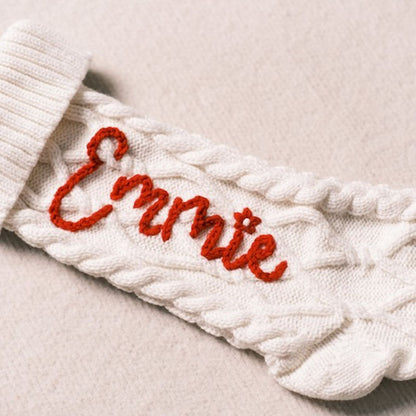 Personalized Christmas Stocking Embroidered Holiday Stocking