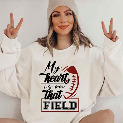 Custom Name And Number Football Sweatshirt