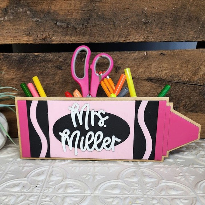 Teacher’s Gift Pencil Holder Desk Organizer