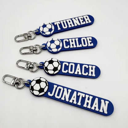 Soccer Personalized Keychain / Keyring / Bag Tag / Name Tag