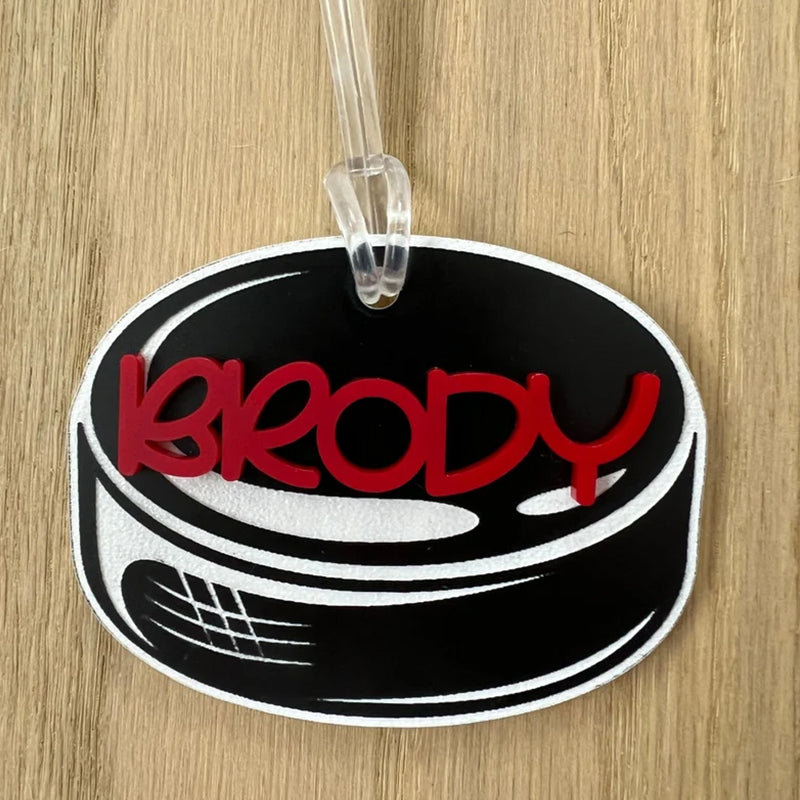 Personalized Name Tag Personalized Baseball Swimming Lacrosse Volleyball Hockey Soccer Dance Cheer Pom Tennis Football Hockey Track Pickleball Basketball Bag Tag
