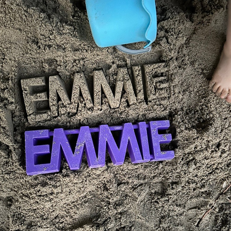 Personalized Sand Mold • Custom Name in Any Color