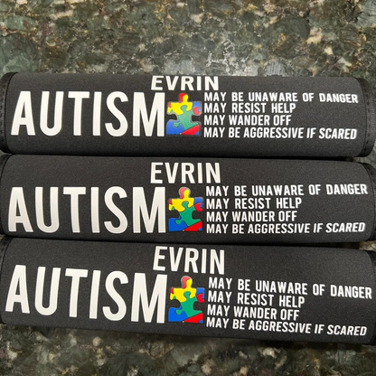 Autism Awareness Medical Alert Seatbelt Cover