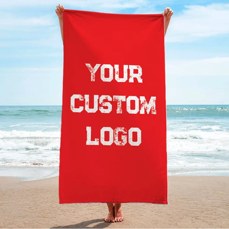 Custom Logo Beach Towel, Baseball, Basketball, Softball Team Logo