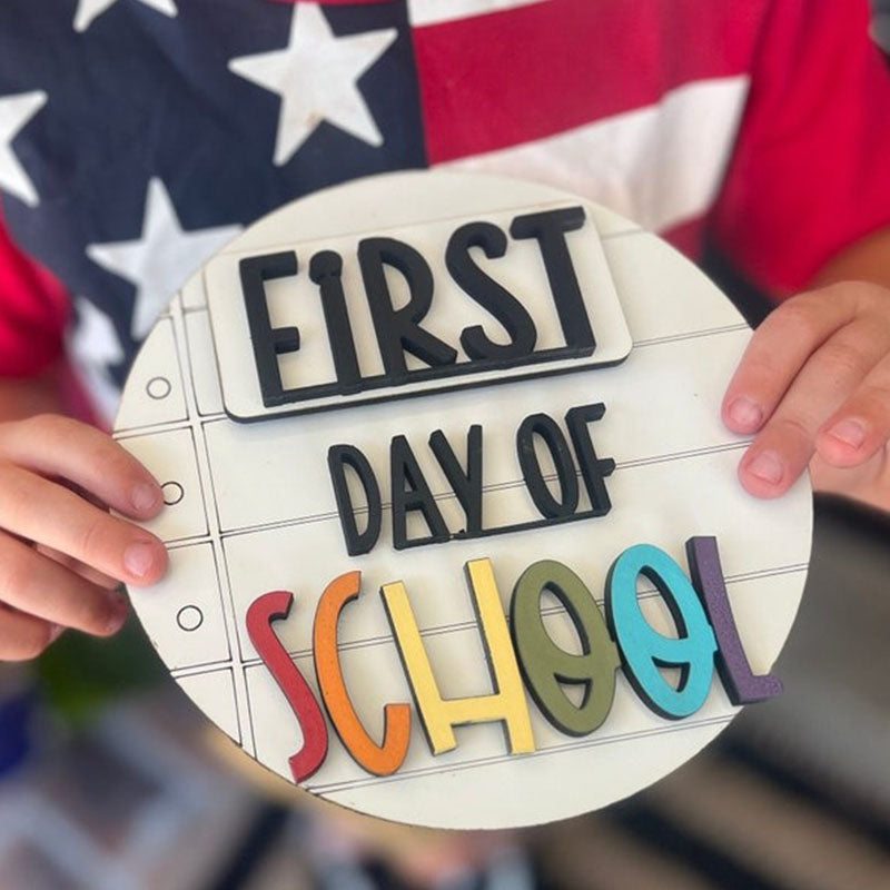 First day of school, back to school sign, last day of school sign