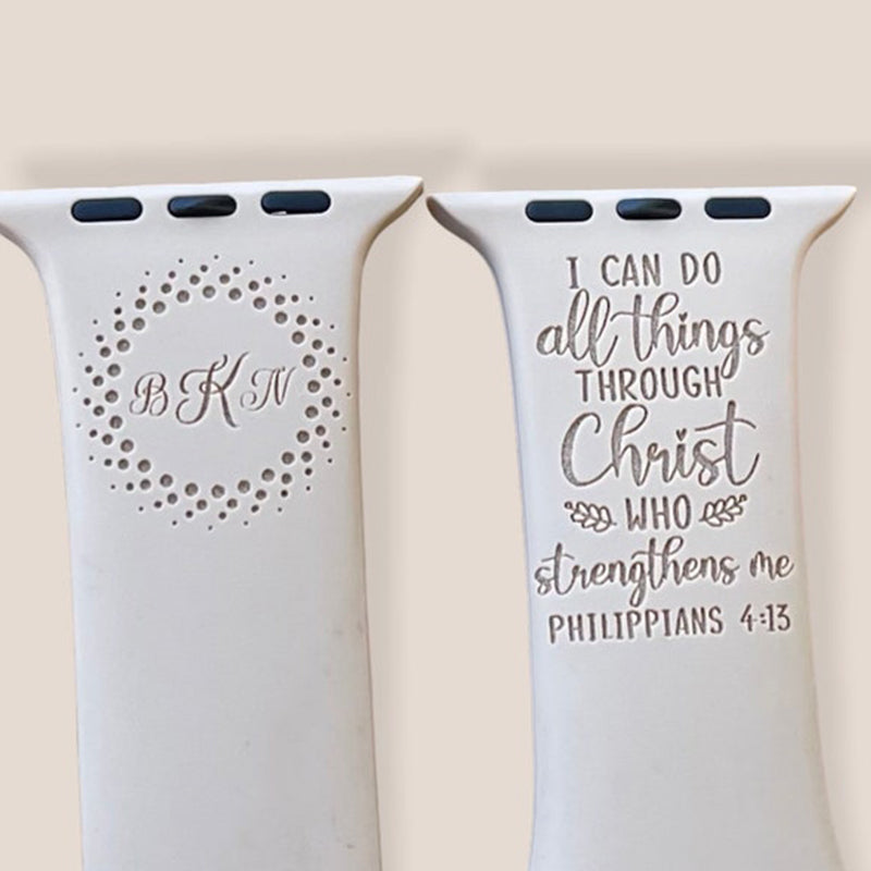 Scripture iWatch Band, inspirational Apple Watch Band for Apple, Samsung