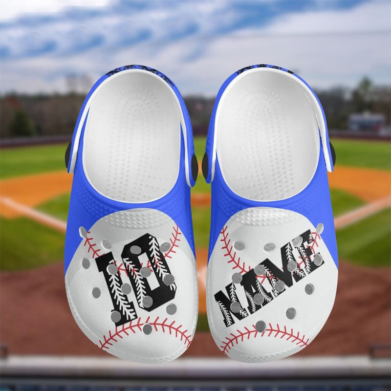 Custom Slides Personalized Baseball Clogs, Baseball Slides, Custom Slides, Gift for Baseball Player