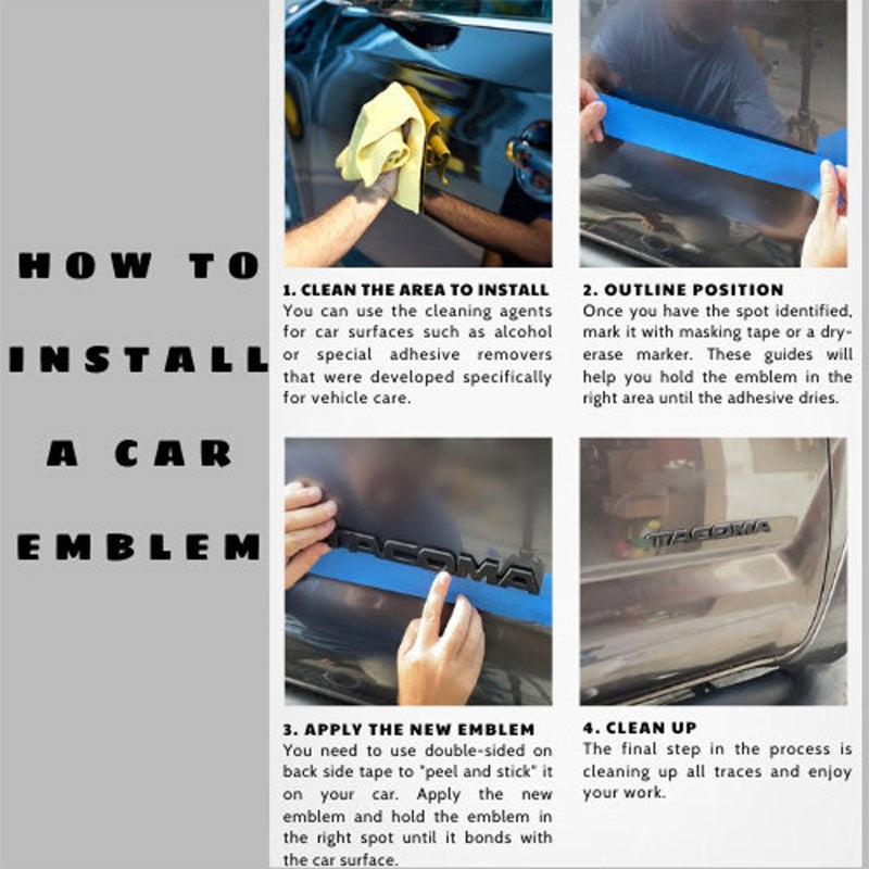 Custom Car Emblems and Badges Letter 3D