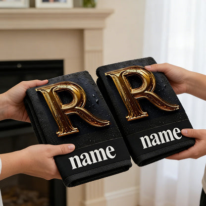 2pcs Customizable Text Towel, Name Custom Towel