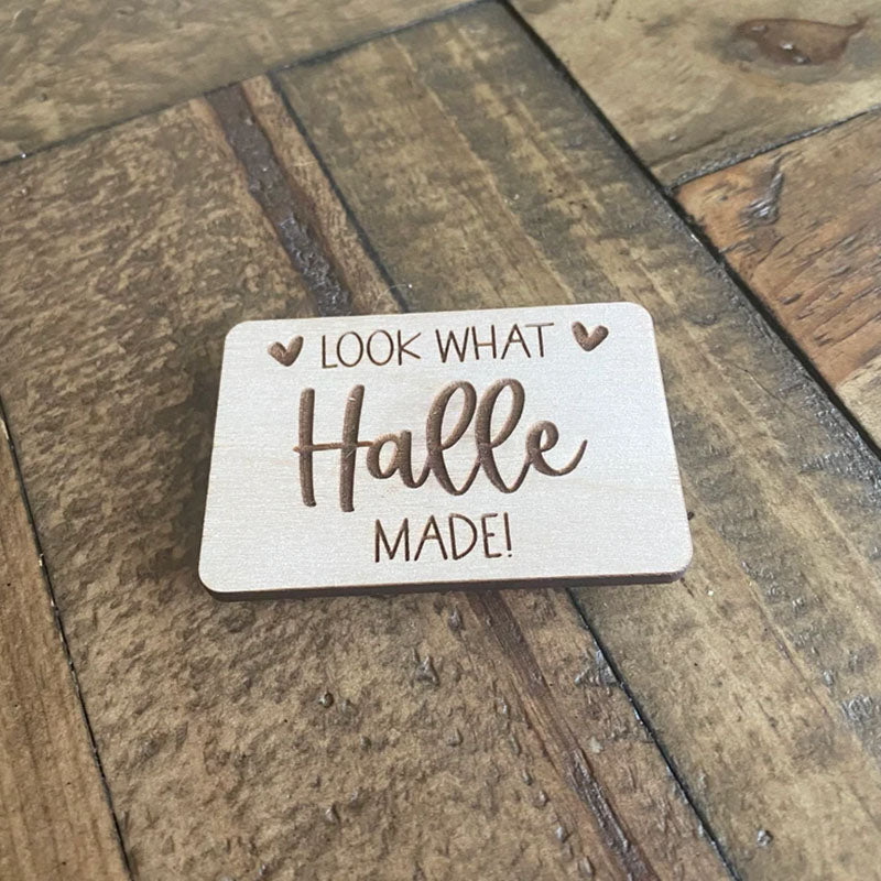 Personalized Look What I Made Magnet | Kids Name Magnet | Artwork Display | Kids Fridge Magnet | Refrigerator Magnet | Back To School