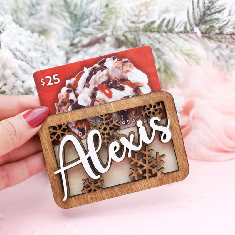 Personalized Gift Card Holder Ornament
