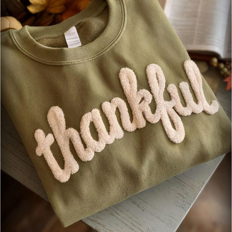 Chenille Letter Sweatshirt Team Sports Shirts