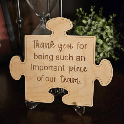 Puzzle Piece Decor, gift for employee appreciation