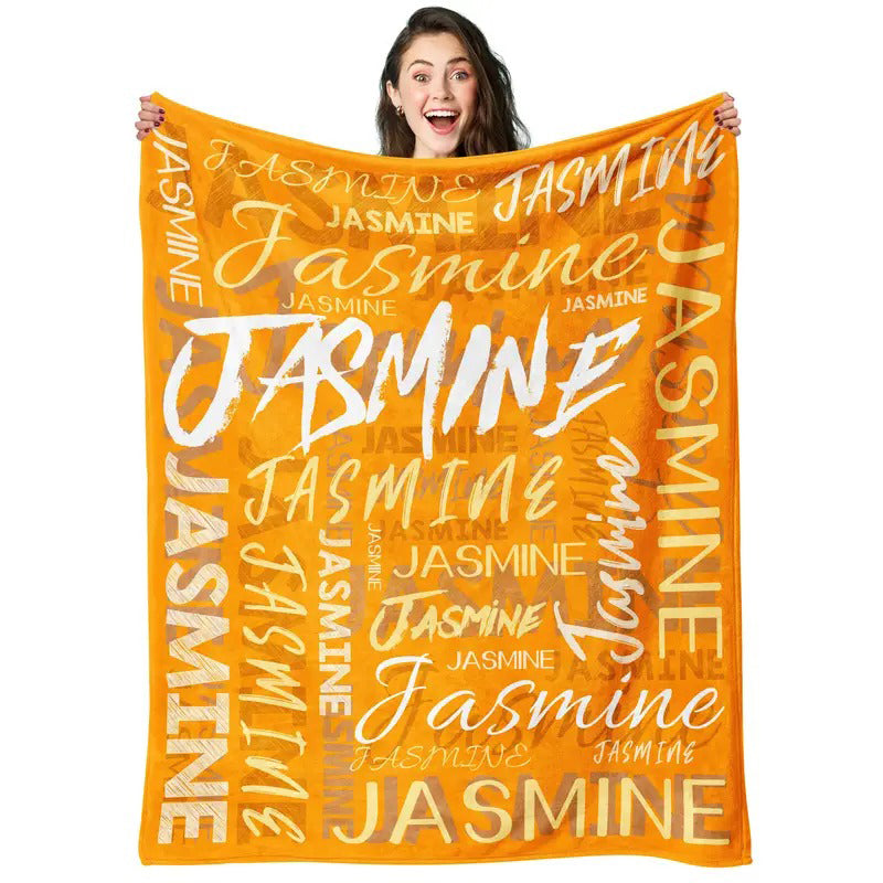 Personalized Custom Name Blanket - Soft Flannel Throw