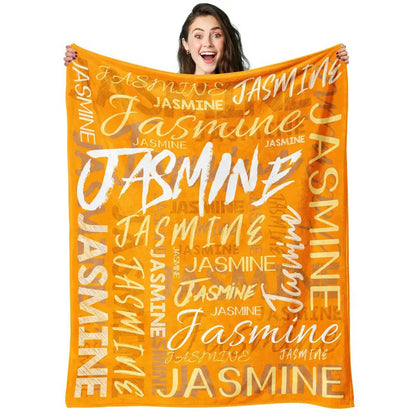 Personalized Custom Name Blanket - Soft Flannel Throw