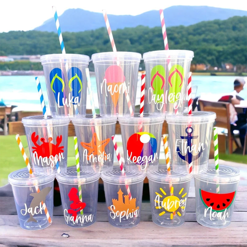 Kids Party Cups, Birthday Pool Party Cups, Pool Party Favors Kids
