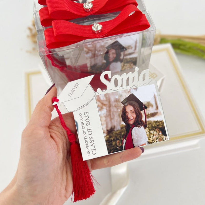 Class of 2026 Custom Graduation Photo Frame Magnet, Graduation Party Favors