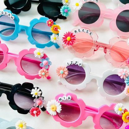 Personalized flower sunglasses | toddler flower sunglasses| baby sunglasses| customize sunglasses| Kids flower sunglasses