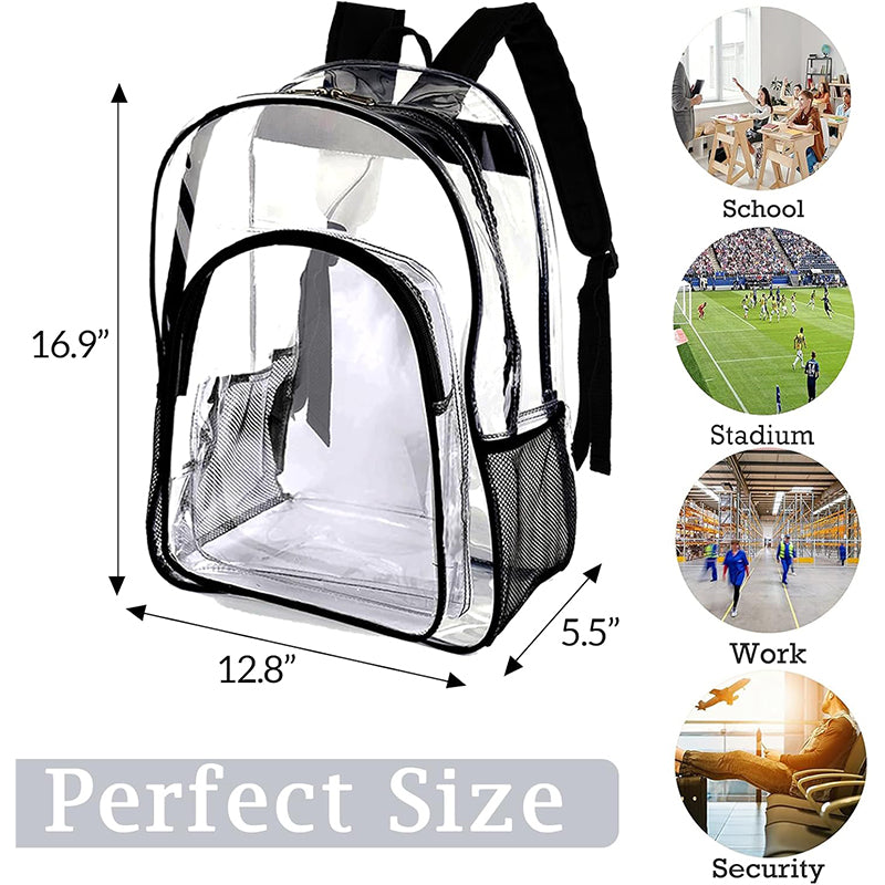Personalized Clear Backpack Custom Name PVC Transparent Backpacks