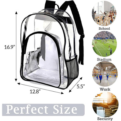Personalized Clear Backpack Custom Name PVC Transparent Backpacks