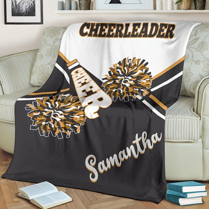 Custom Cheerleader Name Blanket