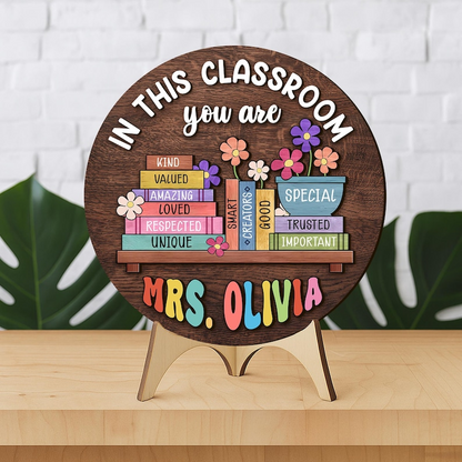 Custom Teacher Door Hanger: In This Classroom