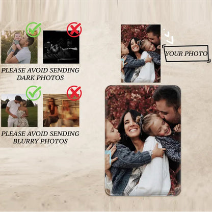 Personalized Sun Visor Picture Clip, Custom Photo Car Visor Clip
